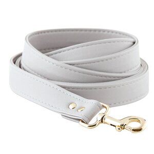 Grey Saffiano Leather Pet Leash/NWT
